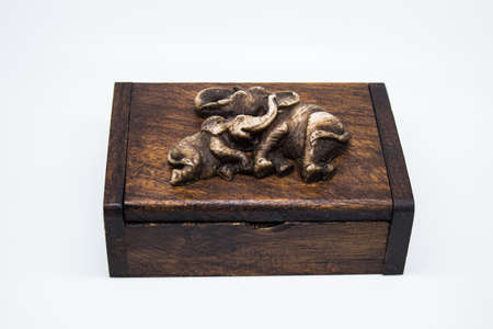 Holder Adorned with elephantの写真素材