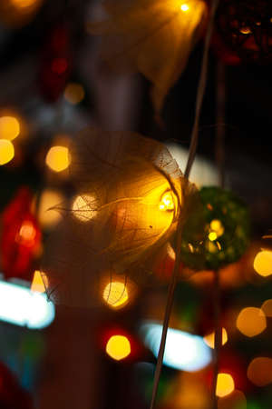 colorful flower light produced to be naturalの写真素材