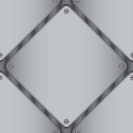 Gray diamond-shaped metal sheet for backgroundのイラスト素材