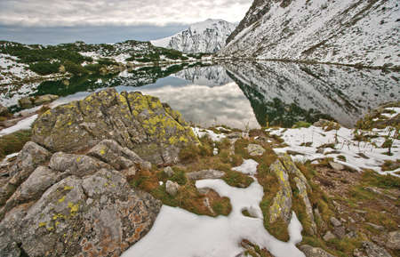 tarn in High Tatrasの写真素材