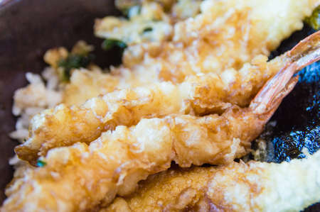 Shrimp   vegetable tempuraの写真素材