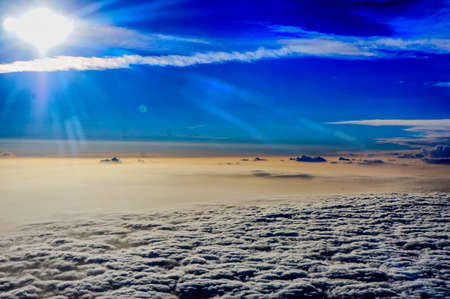 Amazing Cloudscape viewed from aircraft.の写真素材