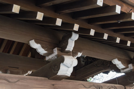 Temple Roof Detailのeditorial素材