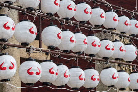 Japanese Prayer Lanternsのeditorial素材