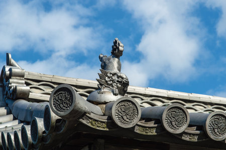 Detail of the traditional Japanese architecture.のeditorial素材