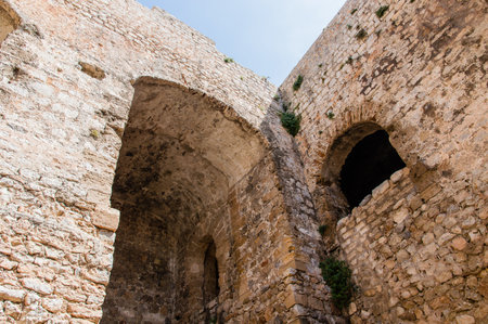 Walls of Eivissa Old Town - Ibiza Town, Balearic Islands, Spainのeditorial素材