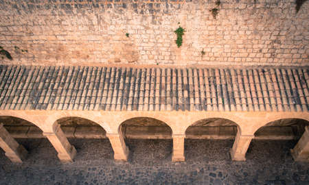 Patio de Armas - Armoury Court in Ibiza Town, Balearic Islands, Spainの写真素材
