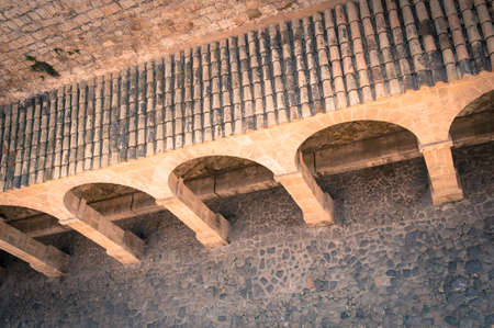 Patio de Armas - Armoury Court in Ibiza Town, Balearic Islands, Spainの写真素材