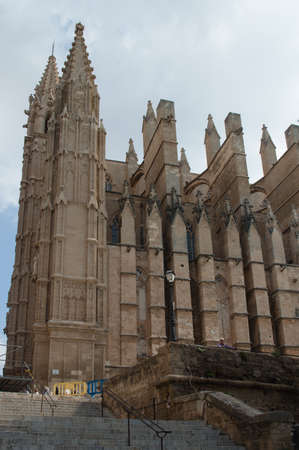 Cathedral in Palma, Majorca, Balearic Islands, Spainの写真素材