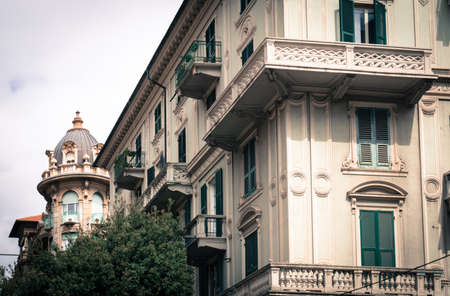 Old Typical Architecture in Savona (Italy)の写真素材