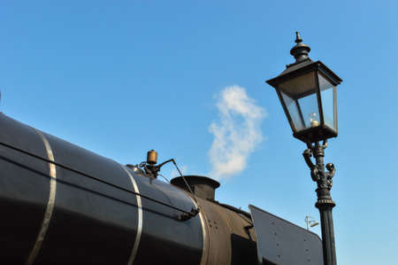 Detail of old german train, whistleの写真素材