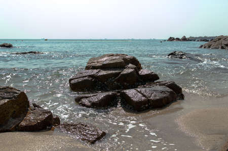 Rock Formation On Lamma Island Hong Kongの写真素材