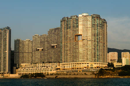 Appartments in Aberdeen Hong Kong build in Fen Shui Style.
