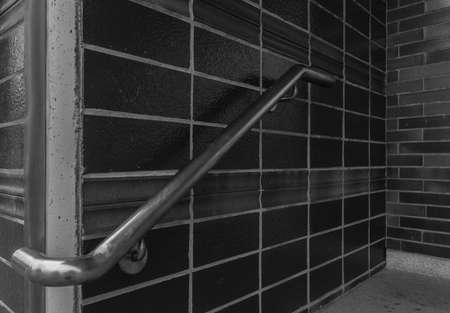 Abstract steel railingの写真素材