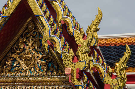 wat pho temple, bangkok, thailandの写真素材