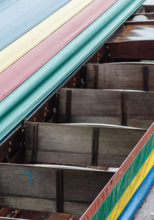 Long tail boat in Thailand Detailsの写真素材