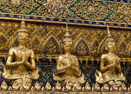 Thailand Art and craft at The Grand Palace,Bangkok,thailandの写真素材