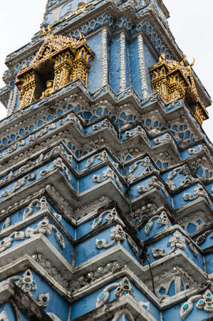 Stupa of Temple of the Emerald Buddha, Grand Palace, Bangkok, Thailand.の写真素材