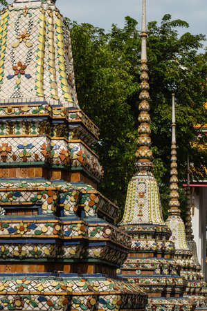 wat pho temple, bangkok, thailandの写真素材