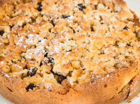 Home Made Aplle Crumble Pieの写真素材