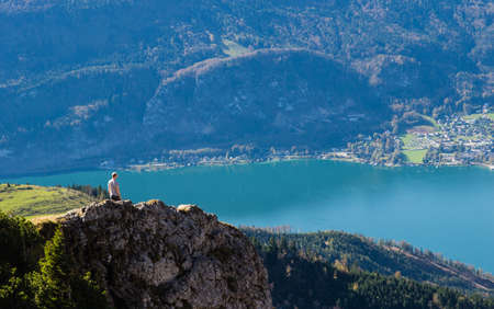 View from the Schafberg, Austriaの写真素材