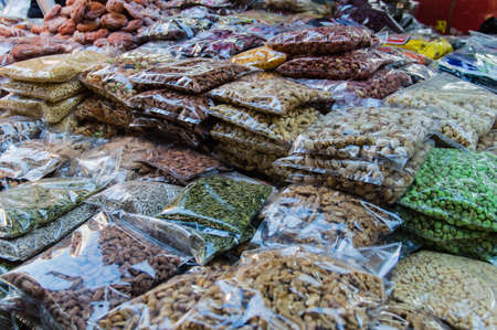 Dry food on the market in Seoul, Korea