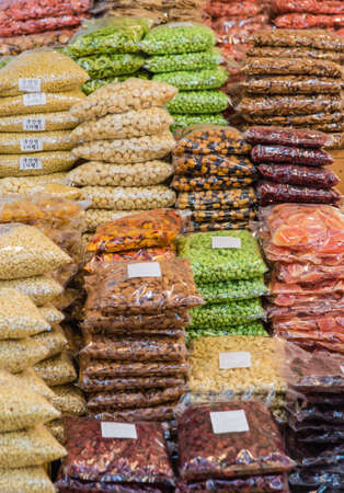 Dry food on the market in Seoul, Korea