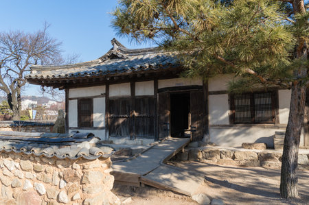 Traditional Korean home, South Koreaのeditorial素材