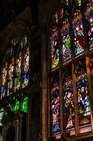 Holy Trinity Church, Stratford - upon-Avon stained glass windowsのeditorial素材