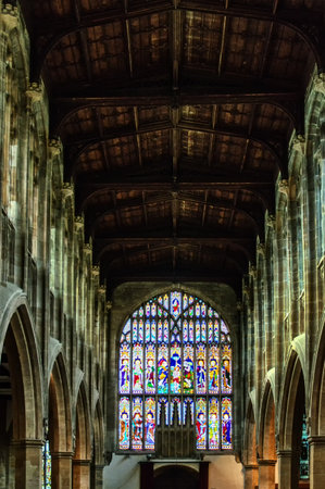 Holy Trinity Church, Stratford - upon-Avon stained glass windowsのeditorial素材