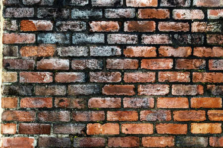 A Dirty Brick wall backgroundの写真素材