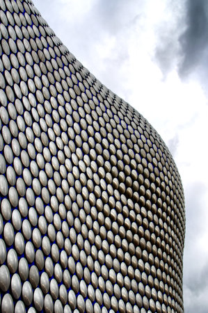 Exterior of shopping mall building, Birmingham, West Midlandsのeditorial素材