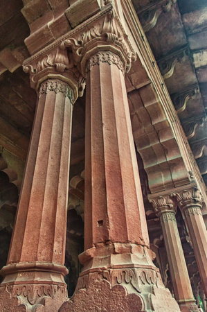 Palace inside of the Red Fortのeditorial素材