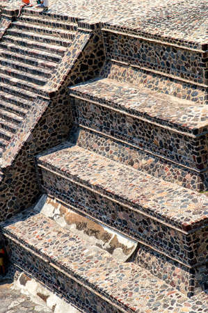 Teotihuacan Ancient ruins of the Aztec like tribe from 100 BC just outside Mexico Cityの写真素材