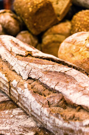 Variety of bread Backgroundの写真素材