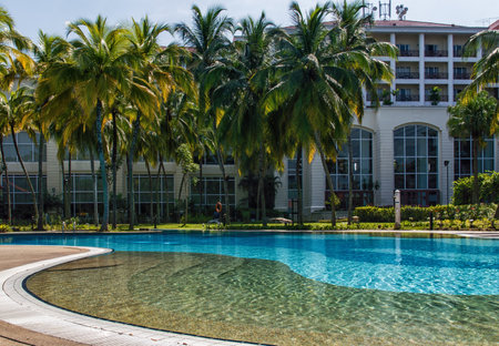 Five star hotel swimming poolのeditorial素材