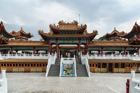 Thean Hou Temple in Kuala Lumpur, Malaysia The Thean Hou Temple is a landmark six-tiered Chinese...