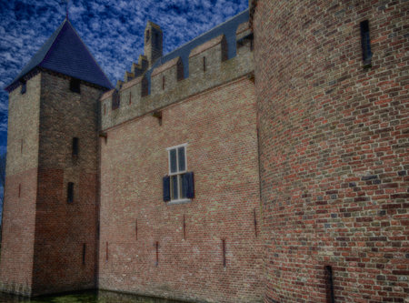 Radboud Castle at Medemblik in hollandのeditorial素材