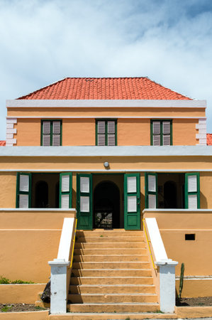Architectual detail of a caribbean building.のeditorial素材