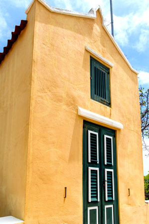 Architectual detail of a caribbean building.のeditorial素材