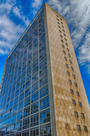 Residential Tower Block in Manchester, Englandのeditorial素材