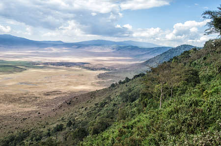 The Ngorogoro crater, Nature reserve, Tanzaniaの写真素材