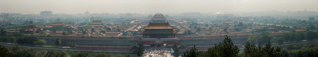 Forbidden city in Beijing viewed from Jinshan Parkのeditorial素材