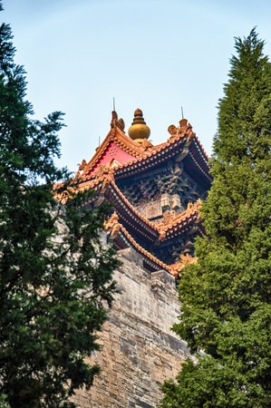 The imperial palace watchtower is one of the attractions palace, located in the Forbidden City even four corner.のeditorial素材