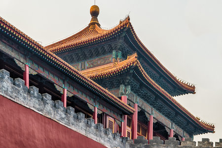 The imperial palace watchtower is one of the attractions palace, located in the Forbidden City even four corner.のeditorial素材
