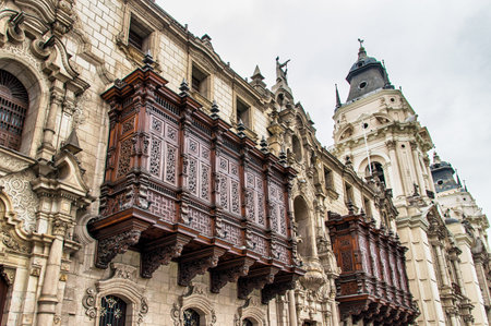 The Archbishop's Palace of Lima.のeditorial素材