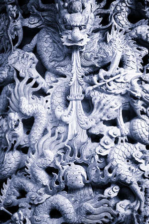 Chinese Dragon in Hongkong, Chinaの写真素材