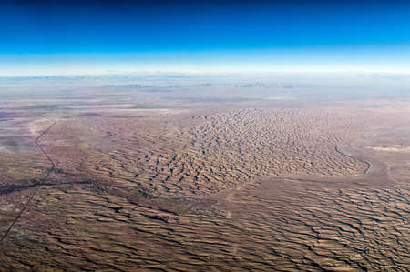 Extreme terrain as seen from aircraft, over Sichuan Region China