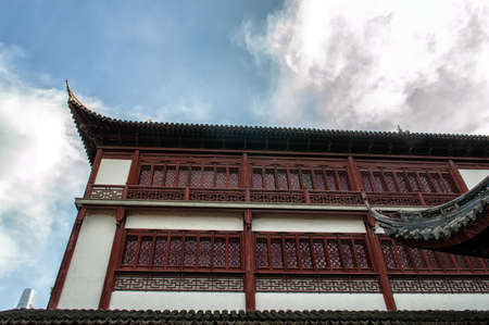 Roofs of Yu Yuan Garden in Shanghai, built in XVII by Ming Dynastyの写真素材