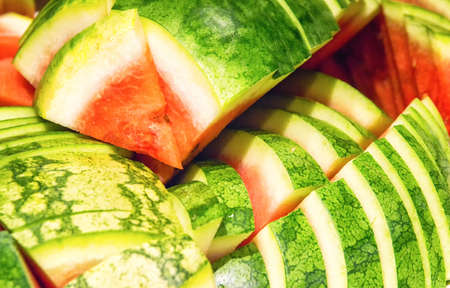 Slices of red watermelon